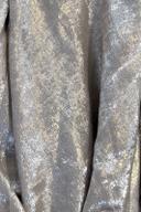 Silver lamé dupatta, close up of the crushed metallic silver fabric